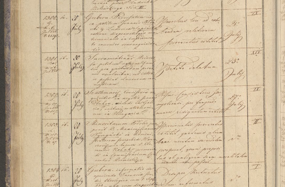 Zdjęcie nr 160 dla obiektu archiwalnego: Protocollon exhibitorum in Ecclesiasticis ex anno 1838