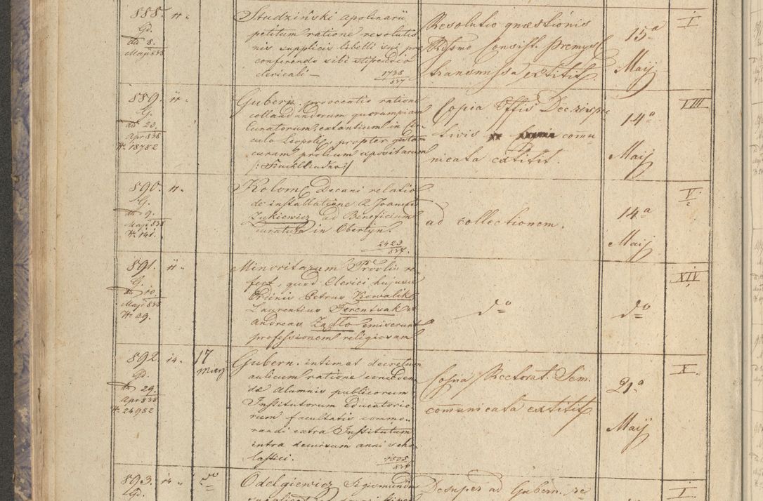 Zdjęcie nr 112 dla obiektu archiwalnego: Protocollon exhibitorum in Ecclesiasticis ex anno 1838