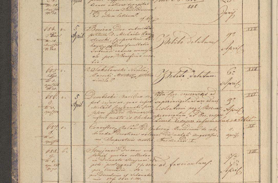 Zdjęcie nr 88 dla obiektu archiwalnego: Protocollon exhibitorum in Ecclesiasticis ex anno 1838