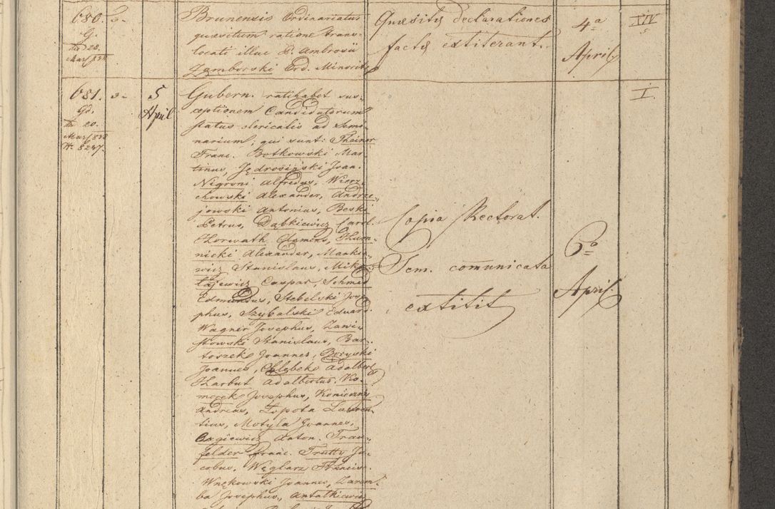 Zdjęcie nr 87 dla obiektu archiwalnego: Protocollon exhibitorum in Ecclesiasticis ex anno 1838