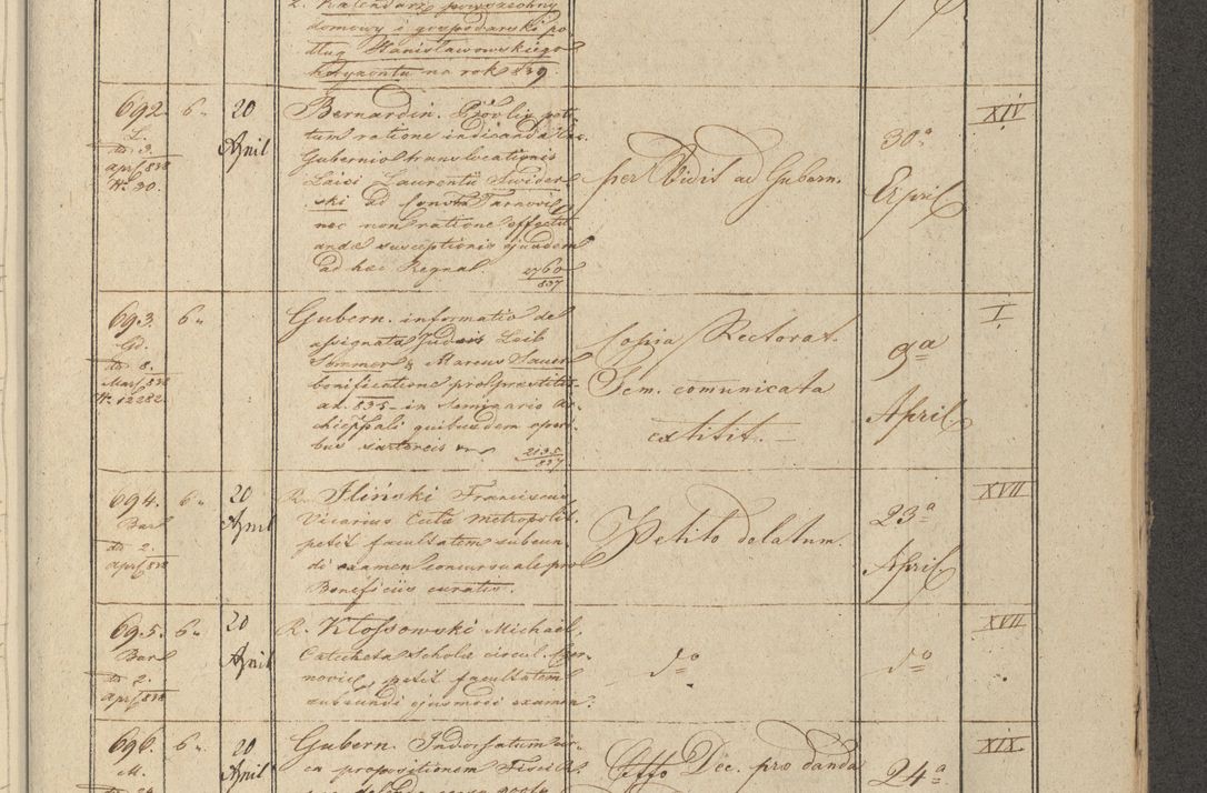 Zdjęcie nr 89 dla obiektu archiwalnego: Protocollon exhibitorum in Ecclesiasticis ex anno 1838