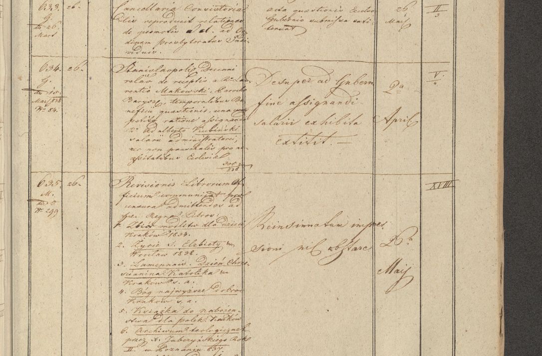 Zdjęcie nr 81 dla obiektu archiwalnego: Protocollon exhibitorum in Ecclesiasticis ex anno 1838