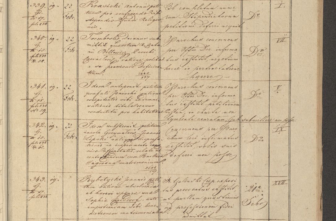 Zdjęcie nr 45 dla obiektu archiwalnego: Protocollon exhibitorum in Ecclesiasticis ex anno 1838