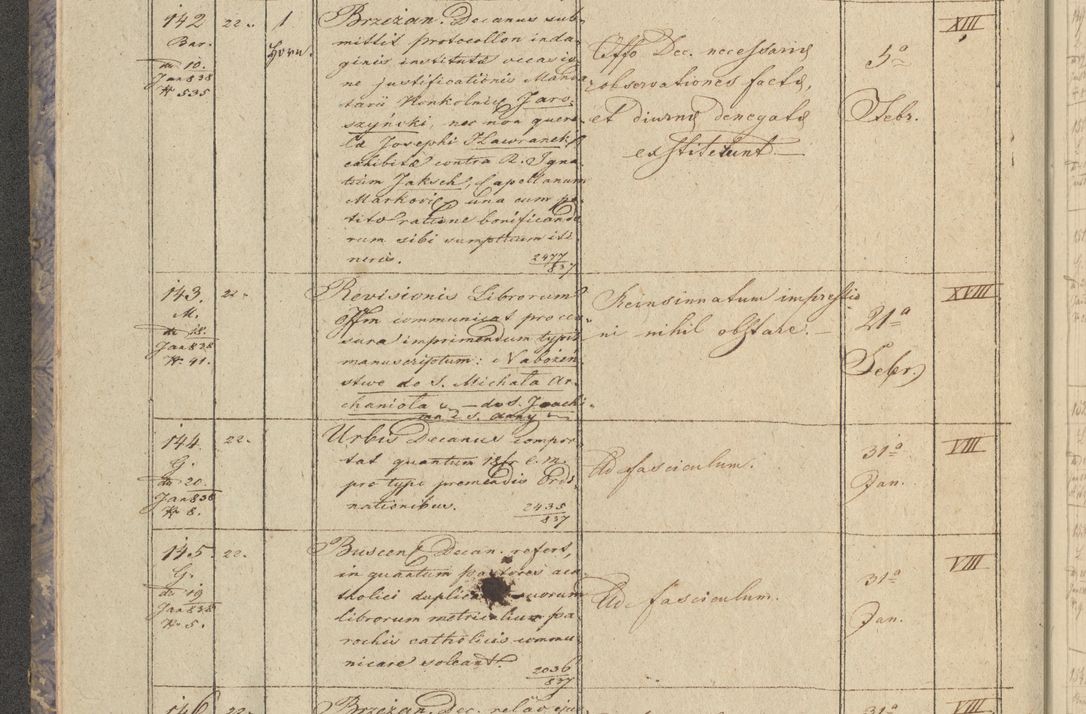 Zdjęcie nr 22 dla obiektu archiwalnego: Protocollon exhibitorum in Ecclesiasticis ex anno 1838