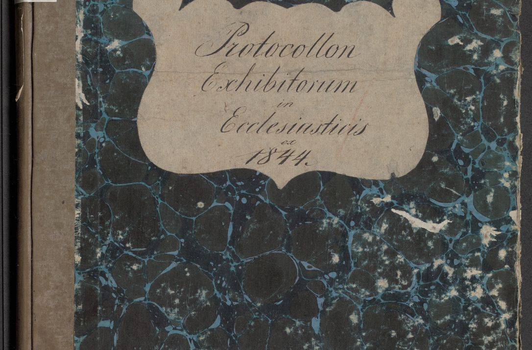Zdjęcie nr 1 dla obiektu archiwalnego: Protocollon exhibitorum in Ecclesiasticis ex anno 1844