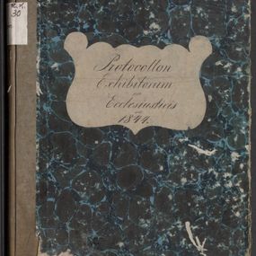 Zdjęcie nr 1 dla obiektu archiwalnego: Protocollon exhibitorum in Ecclesiasticis ex anno 1844