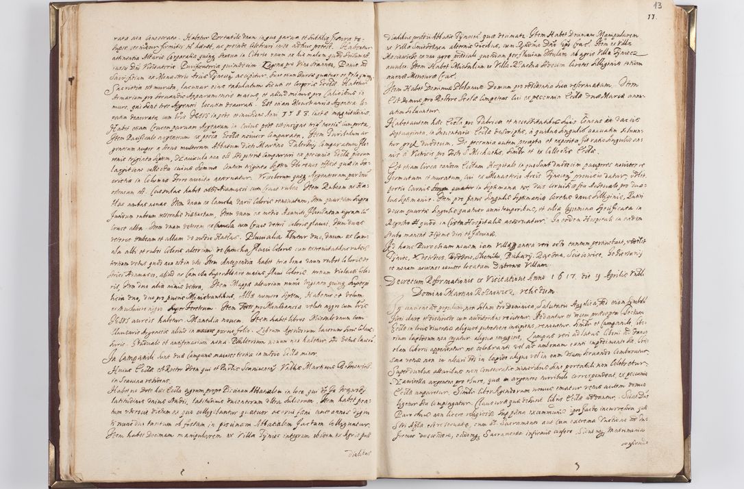 Zdjęcie nr 18 dla obiektu archiwalnego: Acta visitationis exterioris decanatus Skavinensis, Novi Montis, Oswencimensis, Zatoriensis, ad archidiaconatum Cracoviensem, prothonotarium apostolicum in a. D. 1617 authoritate ordinaria factae sub felicibus auspiciis R. D. Martini Szyszkowski, episcopi Cracobiensis, ducis Severiensis. Visitatio ecclesiae Collegiate Skarbimiriensis die 9 mesis Decembris anni 1617 ex speciali commissione Episcopi ordinarii facta kk. 106 - 110. Visitatio decanatus Wielicensis a. D. 1618 per R. D. Joannem Foxium, archidiaconum Cracoviensem