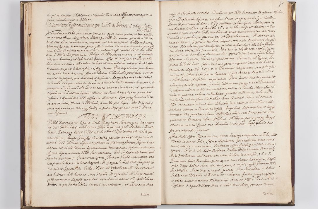 Zdjęcie nr 15 dla obiektu archiwalnego: Acta visitationis exterioris decanatus Skavinensis, Novi Montis, Oswencimensis, Zatoriensis, ad archidiaconatum Cracoviensem, prothonotarium apostolicum in a. D. 1617 authoritate ordinaria factae sub felicibus auspiciis R. D. Martini Szyszkowski, episcopi Cracobiensis, ducis Severiensis. Visitatio ecclesiae Collegiate Skarbimiriensis die 9 mesis Decembris anni 1617 ex speciali commissione Episcopi ordinarii facta kk. 106 - 110. Visitatio decanatus Wielicensis a. D. 1618 per R. D. Joannem Foxium, archidiaconum Cracoviensem