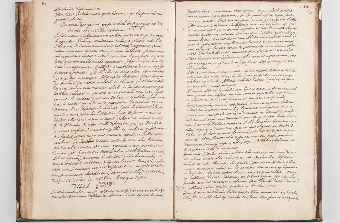 Zdjęcie nr 138 dla obiektu archiwalnego: Acta visitationis exterioris decanatus Skavinensis, Novi Montis, Oswencimensis, Zatoriensis, ad archidiaconatum Cracoviensem, prothonotarium apostolicum in a. D. 1617 authoritate ordinaria factae sub felicibus auspiciis R. D. Martini Szyszkowski, episcopi Cracobiensis, ducis Severiensis. Visitatio ecclesiae Collegiate Skarbimiriensis die 9 mesis Decembris anni 1617 ex speciali commissione Episcopi ordinarii facta kk. 106 - 110. Visitatio decanatus Wielicensis a. D. 1618 per R. D. Joannem Foxium, archidiaconum Cracoviensem