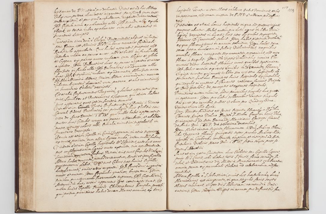 Zdjęcie nr 126 dla obiektu archiwalnego: Acta visitationis exterioris decanatus Skavinensis, Novi Montis, Oswencimensis, Zatoriensis, ad archidiaconatum Cracoviensem, prothonotarium apostolicum in a. D. 1617 authoritate ordinaria factae sub felicibus auspiciis R. D. Martini Szyszkowski, episcopi Cracobiensis, ducis Severiensis. Visitatio ecclesiae Collegiate Skarbimiriensis die 9 mesis Decembris anni 1617 ex speciali commissione Episcopi ordinarii facta kk. 106 - 110. Visitatio decanatus Wielicensis a. D. 1618 per R. D. Joannem Foxium, archidiaconum Cracoviensem