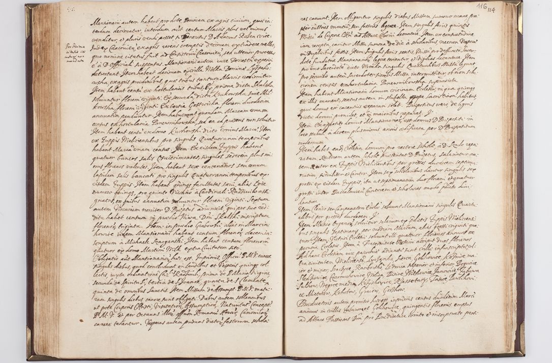 Zdjęcie nr 123 dla obiektu archiwalnego: Acta visitationis exterioris decanatus Skavinensis, Novi Montis, Oswencimensis, Zatoriensis, ad archidiaconatum Cracoviensem, prothonotarium apostolicum in a. D. 1617 authoritate ordinaria factae sub felicibus auspiciis R. D. Martini Szyszkowski, episcopi Cracobiensis, ducis Severiensis. Visitatio ecclesiae Collegiate Skarbimiriensis die 9 mesis Decembris anni 1617 ex speciali commissione Episcopi ordinarii facta kk. 106 - 110. Visitatio decanatus Wielicensis a. D. 1618 per R. D. Joannem Foxium, archidiaconum Cracoviensem