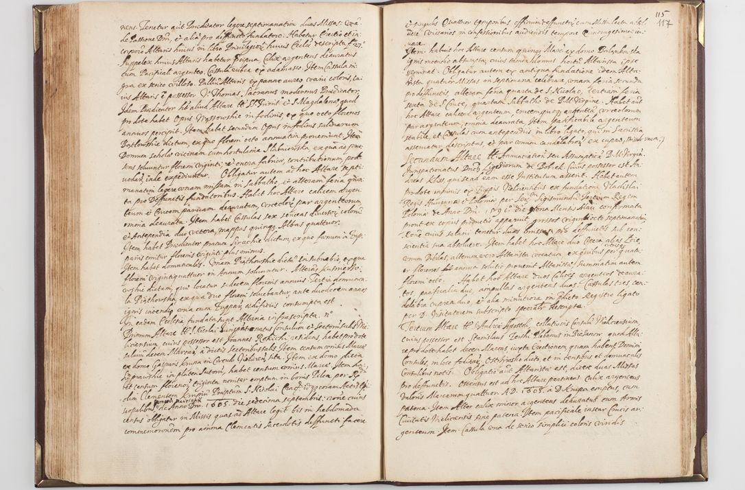 Zdjęcie nr 124 dla obiektu archiwalnego: Acta visitationis exterioris decanatus Skavinensis, Novi Montis, Oswencimensis, Zatoriensis, ad archidiaconatum Cracoviensem, prothonotarium apostolicum in a. D. 1617 authoritate ordinaria factae sub felicibus auspiciis R. D. Martini Szyszkowski, episcopi Cracobiensis, ducis Severiensis. Visitatio ecclesiae Collegiate Skarbimiriensis die 9 mesis Decembris anni 1617 ex speciali commissione Episcopi ordinarii facta kk. 106 - 110. Visitatio decanatus Wielicensis a. D. 1618 per R. D. Joannem Foxium, archidiaconum Cracoviensem