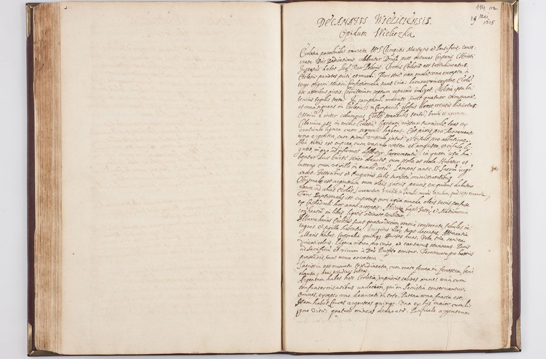 Zdjęcie nr 121 dla obiektu archiwalnego: Acta visitationis exterioris decanatus Skavinensis, Novi Montis, Oswencimensis, Zatoriensis, ad archidiaconatum Cracoviensem, prothonotarium apostolicum in a. D. 1617 authoritate ordinaria factae sub felicibus auspiciis R. D. Martini Szyszkowski, episcopi Cracobiensis, ducis Severiensis. Visitatio ecclesiae Collegiate Skarbimiriensis die 9 mesis Decembris anni 1617 ex speciali commissione Episcopi ordinarii facta kk. 106 - 110. Visitatio decanatus Wielicensis a. D. 1618 per R. D. Joannem Foxium, archidiaconum Cracoviensem