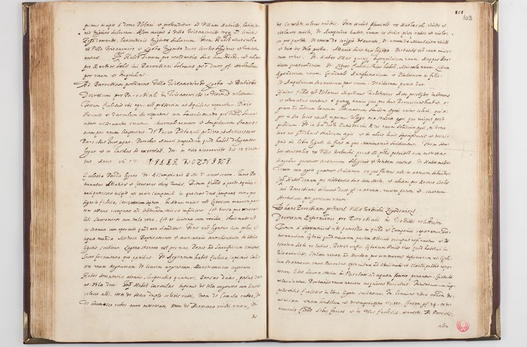 Zdjęcie nr 110 dla obiektu archiwalnego: Acta visitationis exterioris decanatus Skavinensis, Novi Montis, Oswencimensis, Zatoriensis, ad archidiaconatum Cracoviensem, prothonotarium apostolicum in a. D. 1617 authoritate ordinaria factae sub felicibus auspiciis R. D. Martini Szyszkowski, episcopi Cracobiensis, ducis Severiensis. Visitatio ecclesiae Collegiate Skarbimiriensis die 9 mesis Decembris anni 1617 ex speciali commissione Episcopi ordinarii facta kk. 106 - 110. Visitatio decanatus Wielicensis a. D. 1618 per R. D. Joannem Foxium, archidiaconum Cracoviensem