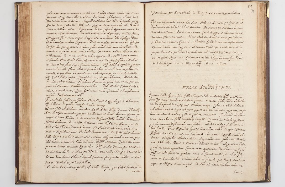 Zdjęcie nr 98 dla obiektu archiwalnego: Acta visitationis exterioris decanatus Skavinensis, Novi Montis, Oswencimensis, Zatoriensis, ad archidiaconatum Cracoviensem, prothonotarium apostolicum in a. D. 1617 authoritate ordinaria factae sub felicibus auspiciis R. D. Martini Szyszkowski, episcopi Cracobiensis, ducis Severiensis. Visitatio ecclesiae Collegiate Skarbimiriensis die 9 mesis Decembris anni 1617 ex speciali commissione Episcopi ordinarii facta kk. 106 - 110. Visitatio decanatus Wielicensis a. D. 1618 per R. D. Joannem Foxium, archidiaconum Cracoviensem