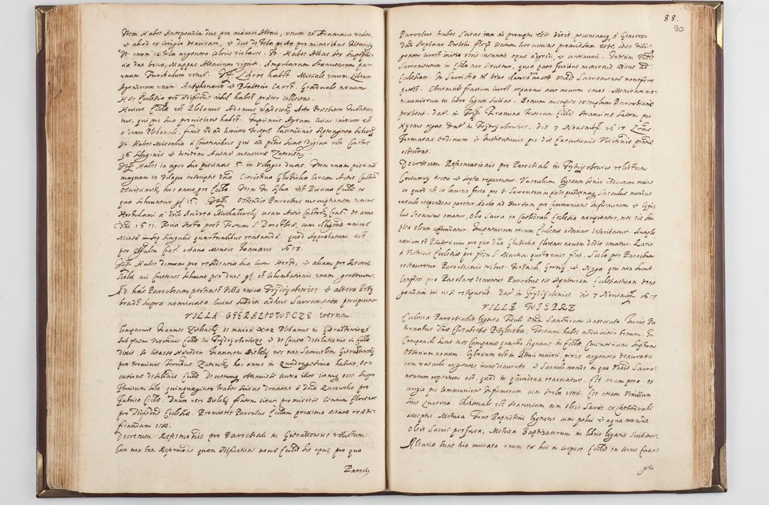 Zdjęcie nr 97 dla obiektu archiwalnego: Acta visitationis exterioris decanatus Skavinensis, Novi Montis, Oswencimensis, Zatoriensis, ad archidiaconatum Cracoviensem, prothonotarium apostolicum in a. D. 1617 authoritate ordinaria factae sub felicibus auspiciis R. D. Martini Szyszkowski, episcopi Cracobiensis, ducis Severiensis. Visitatio ecclesiae Collegiate Skarbimiriensis die 9 mesis Decembris anni 1617 ex speciali commissione Episcopi ordinarii facta kk. 106 - 110. Visitatio decanatus Wielicensis a. D. 1618 per R. D. Joannem Foxium, archidiaconum Cracoviensem