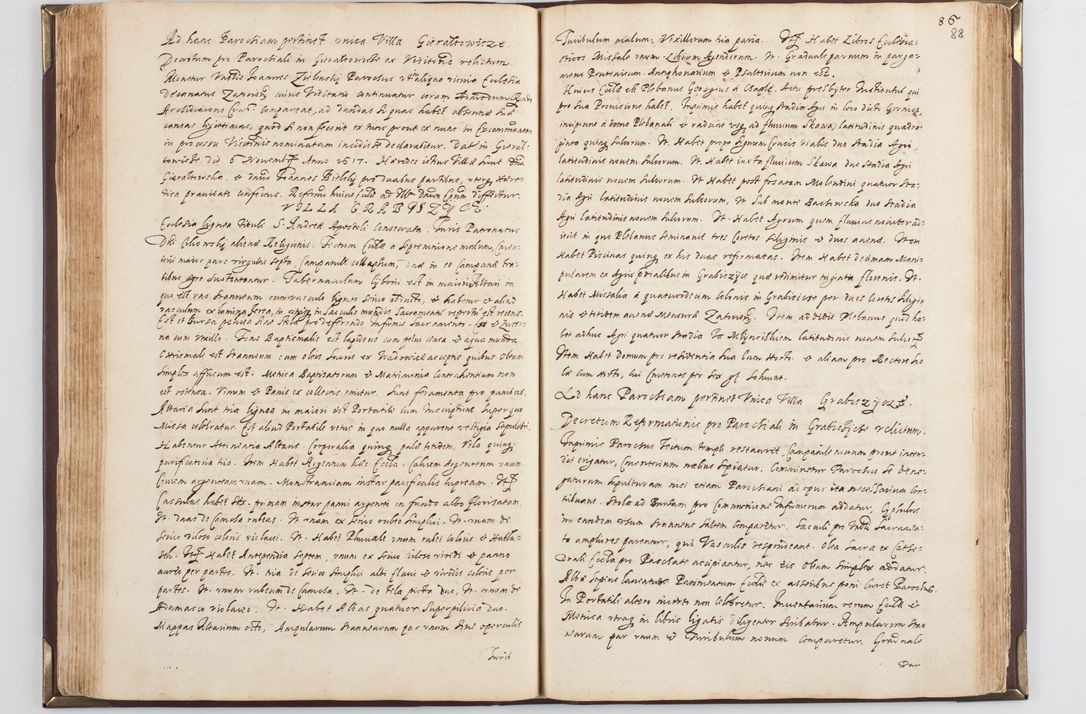 Zdjęcie nr 95 dla obiektu archiwalnego: Acta visitationis exterioris decanatus Skavinensis, Novi Montis, Oswencimensis, Zatoriensis, ad archidiaconatum Cracoviensem, prothonotarium apostolicum in a. D. 1617 authoritate ordinaria factae sub felicibus auspiciis R. D. Martini Szyszkowski, episcopi Cracobiensis, ducis Severiensis. Visitatio ecclesiae Collegiate Skarbimiriensis die 9 mesis Decembris anni 1617 ex speciali commissione Episcopi ordinarii facta kk. 106 - 110. Visitatio decanatus Wielicensis a. D. 1618 per R. D. Joannem Foxium, archidiaconum Cracoviensem