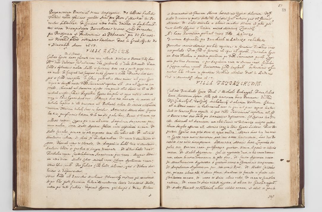 Zdjęcie nr 96 dla obiektu archiwalnego: Acta visitationis exterioris decanatus Skavinensis, Novi Montis, Oswencimensis, Zatoriensis, ad archidiaconatum Cracoviensem, prothonotarium apostolicum in a. D. 1617 authoritate ordinaria factae sub felicibus auspiciis R. D. Martini Szyszkowski, episcopi Cracobiensis, ducis Severiensis. Visitatio ecclesiae Collegiate Skarbimiriensis die 9 mesis Decembris anni 1617 ex speciali commissione Episcopi ordinarii facta kk. 106 - 110. Visitatio decanatus Wielicensis a. D. 1618 per R. D. Joannem Foxium, archidiaconum Cracoviensem