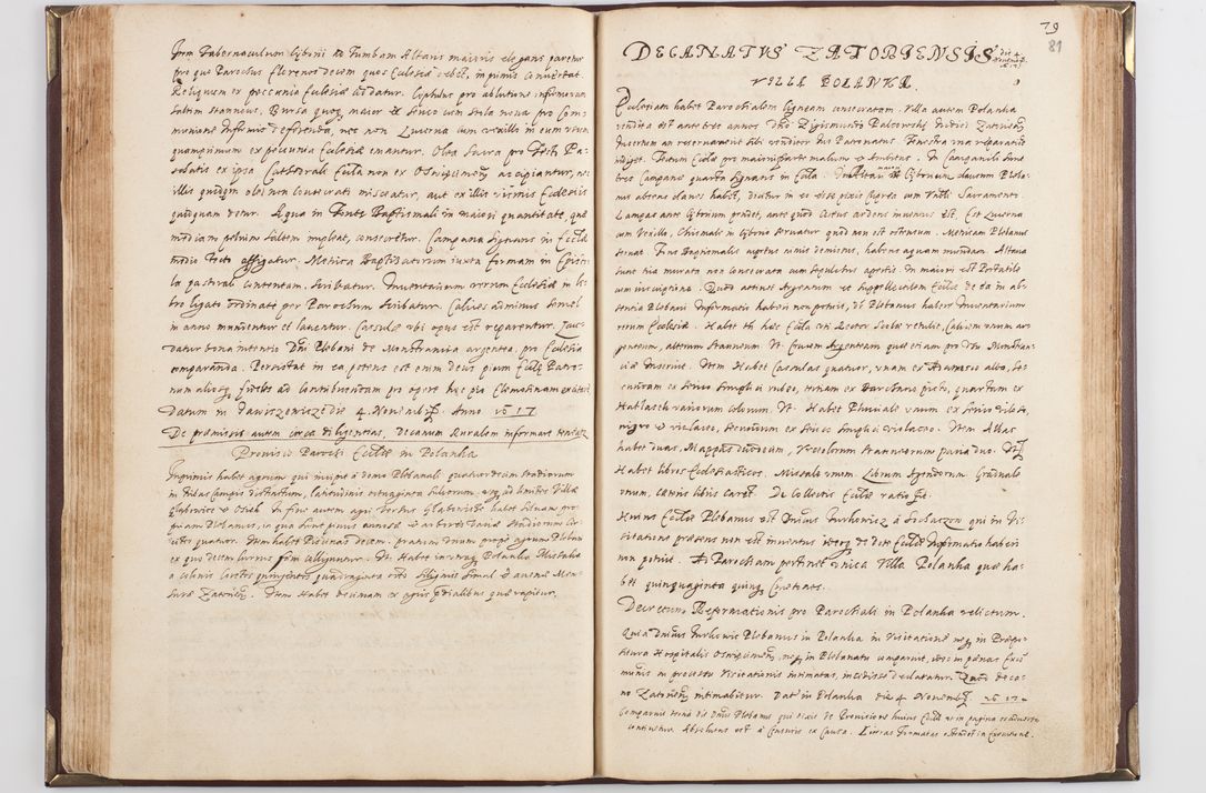 Zdjęcie nr 88 dla obiektu archiwalnego: Acta visitationis exterioris decanatus Skavinensis, Novi Montis, Oswencimensis, Zatoriensis, ad archidiaconatum Cracoviensem, prothonotarium apostolicum in a. D. 1617 authoritate ordinaria factae sub felicibus auspiciis R. D. Martini Szyszkowski, episcopi Cracobiensis, ducis Severiensis. Visitatio ecclesiae Collegiate Skarbimiriensis die 9 mesis Decembris anni 1617 ex speciali commissione Episcopi ordinarii facta kk. 106 - 110. Visitatio decanatus Wielicensis a. D. 1618 per R. D. Joannem Foxium, archidiaconum Cracoviensem