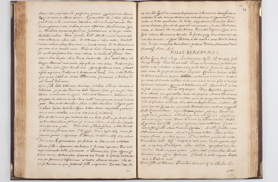 Zdjęcie nr 86 dla obiektu archiwalnego: Acta visitationis exterioris decanatus Skavinensis, Novi Montis, Oswencimensis, Zatoriensis, ad archidiaconatum Cracoviensem, prothonotarium apostolicum in a. D. 1617 authoritate ordinaria factae sub felicibus auspiciis R. D. Martini Szyszkowski, episcopi Cracobiensis, ducis Severiensis. Visitatio ecclesiae Collegiate Skarbimiriensis die 9 mesis Decembris anni 1617 ex speciali commissione Episcopi ordinarii facta kk. 106 - 110. Visitatio decanatus Wielicensis a. D. 1618 per R. D. Joannem Foxium, archidiaconum Cracoviensem