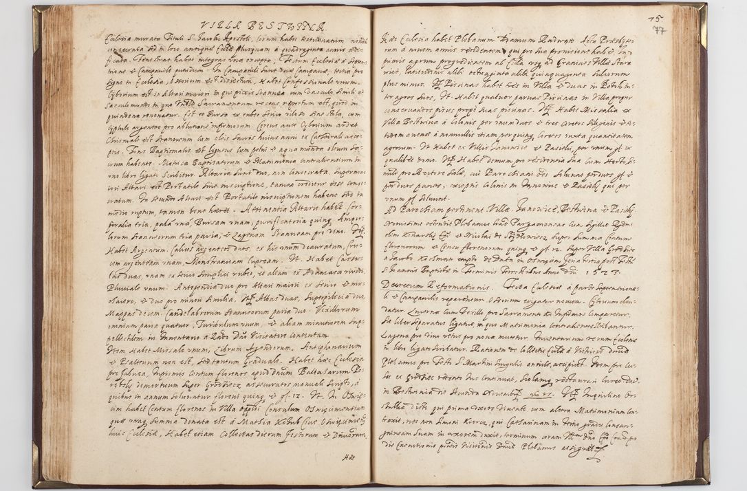 Zdjęcie nr 84 dla obiektu archiwalnego: Acta visitationis exterioris decanatus Skavinensis, Novi Montis, Oswencimensis, Zatoriensis, ad archidiaconatum Cracoviensem, prothonotarium apostolicum in a. D. 1617 authoritate ordinaria factae sub felicibus auspiciis R. D. Martini Szyszkowski, episcopi Cracobiensis, ducis Severiensis. Visitatio ecclesiae Collegiate Skarbimiriensis die 9 mesis Decembris anni 1617 ex speciali commissione Episcopi ordinarii facta kk. 106 - 110. Visitatio decanatus Wielicensis a. D. 1618 per R. D. Joannem Foxium, archidiaconum Cracoviensem