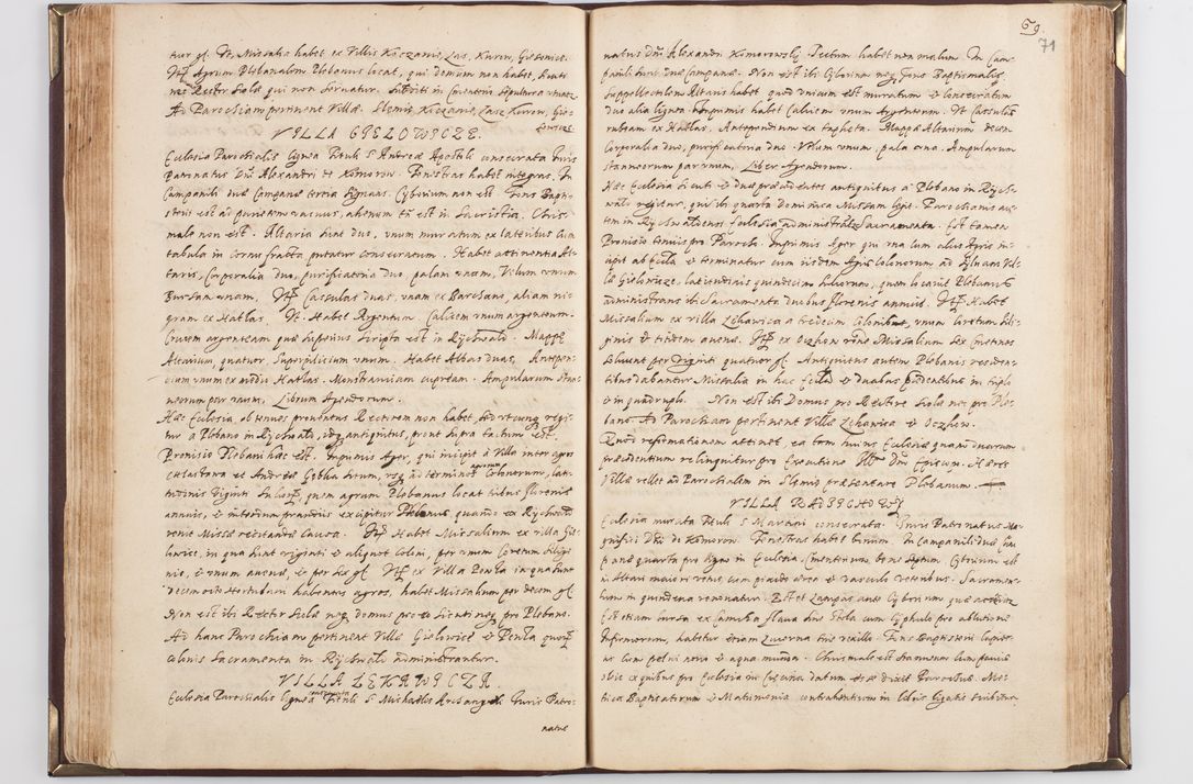 Zdjęcie nr 78 dla obiektu archiwalnego: Acta visitationis exterioris decanatus Skavinensis, Novi Montis, Oswencimensis, Zatoriensis, ad archidiaconatum Cracoviensem, prothonotarium apostolicum in a. D. 1617 authoritate ordinaria factae sub felicibus auspiciis R. D. Martini Szyszkowski, episcopi Cracobiensis, ducis Severiensis. Visitatio ecclesiae Collegiate Skarbimiriensis die 9 mesis Decembris anni 1617 ex speciali commissione Episcopi ordinarii facta kk. 106 - 110. Visitatio decanatus Wielicensis a. D. 1618 per R. D. Joannem Foxium, archidiaconum Cracoviensem