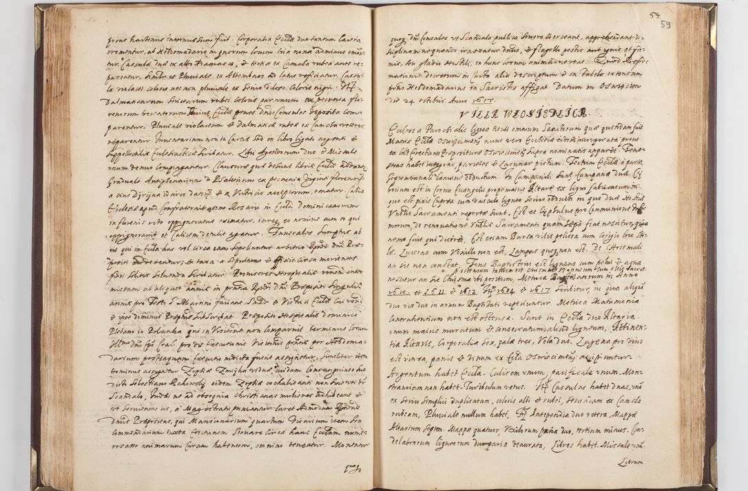 Zdjęcie nr 65 dla obiektu archiwalnego: Acta visitationis exterioris decanatus Skavinensis, Novi Montis, Oswencimensis, Zatoriensis, ad archidiaconatum Cracoviensem, prothonotarium apostolicum in a. D. 1617 authoritate ordinaria factae sub felicibus auspiciis R. D. Martini Szyszkowski, episcopi Cracobiensis, ducis Severiensis. Visitatio ecclesiae Collegiate Skarbimiriensis die 9 mesis Decembris anni 1617 ex speciali commissione Episcopi ordinarii facta kk. 106 - 110. Visitatio decanatus Wielicensis a. D. 1618 per R. D. Joannem Foxium, archidiaconum Cracoviensem