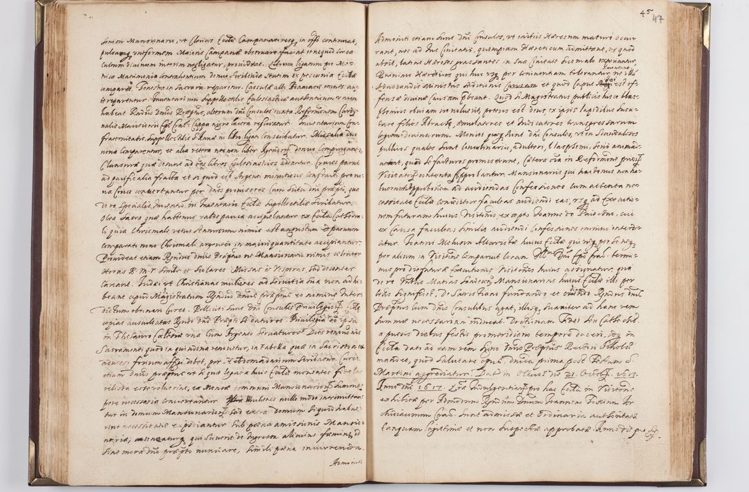 Zdjęcie nr 53 dla obiektu archiwalnego: Acta visitationis exterioris decanatus Skavinensis, Novi Montis, Oswencimensis, Zatoriensis, ad archidiaconatum Cracoviensem, prothonotarium apostolicum in a. D. 1617 authoritate ordinaria factae sub felicibus auspiciis R. D. Martini Szyszkowski, episcopi Cracobiensis, ducis Severiensis. Visitatio ecclesiae Collegiate Skarbimiriensis die 9 mesis Decembris anni 1617 ex speciali commissione Episcopi ordinarii facta kk. 106 - 110. Visitatio decanatus Wielicensis a. D. 1618 per R. D. Joannem Foxium, archidiaconum Cracoviensem