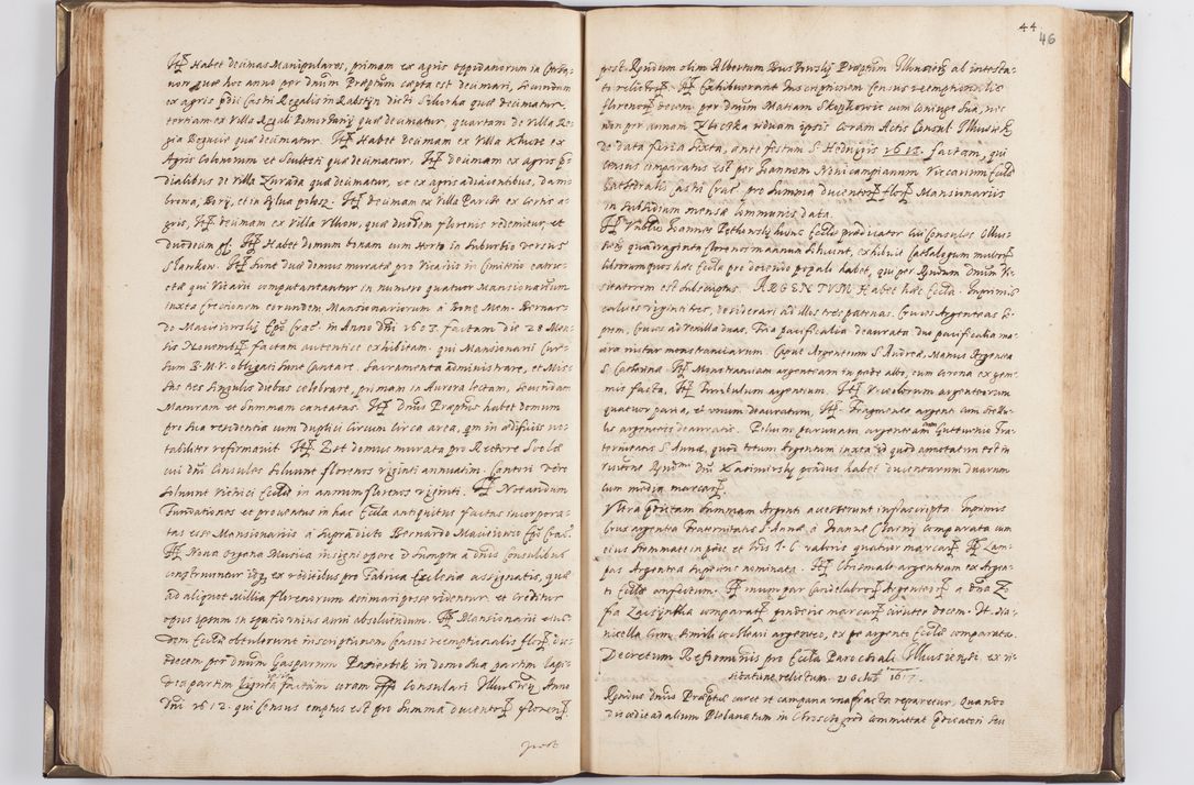 Zdjęcie nr 52 dla obiektu archiwalnego: Acta visitationis exterioris decanatus Skavinensis, Novi Montis, Oswencimensis, Zatoriensis, ad archidiaconatum Cracoviensem, prothonotarium apostolicum in a. D. 1617 authoritate ordinaria factae sub felicibus auspiciis R. D. Martini Szyszkowski, episcopi Cracobiensis, ducis Severiensis. Visitatio ecclesiae Collegiate Skarbimiriensis die 9 mesis Decembris anni 1617 ex speciali commissione Episcopi ordinarii facta kk. 106 - 110. Visitatio decanatus Wielicensis a. D. 1618 per R. D. Joannem Foxium, archidiaconum Cracoviensem