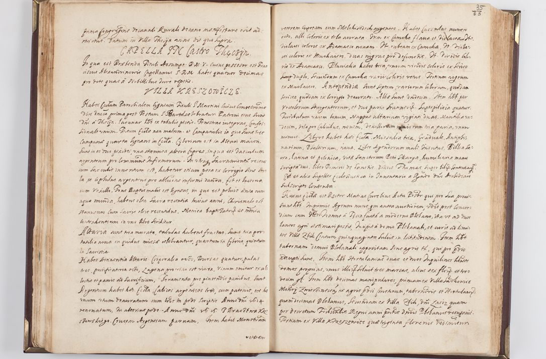 Zdjęcie nr 41 dla obiektu archiwalnego: Acta visitationis exterioris decanatus Skavinensis, Novi Montis, Oswencimensis, Zatoriensis, ad archidiaconatum Cracoviensem, prothonotarium apostolicum in a. D. 1617 authoritate ordinaria factae sub felicibus auspiciis R. D. Martini Szyszkowski, episcopi Cracobiensis, ducis Severiensis. Visitatio ecclesiae Collegiate Skarbimiriensis die 9 mesis Decembris anni 1617 ex speciali commissione Episcopi ordinarii facta kk. 106 - 110. Visitatio decanatus Wielicensis a. D. 1618 per R. D. Joannem Foxium, archidiaconum Cracoviensem