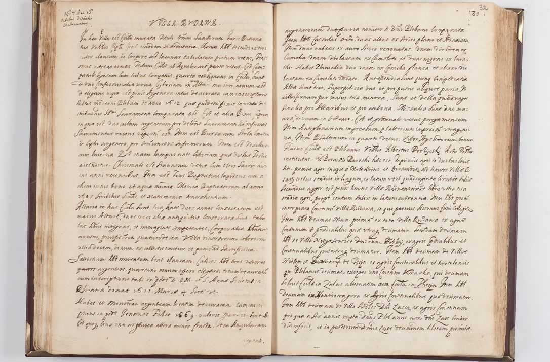 Zdjęcie nr 38 dla obiektu archiwalnego: Acta visitationis exterioris decanatus Skavinensis, Novi Montis, Oswencimensis, Zatoriensis, ad archidiaconatum Cracoviensem, prothonotarium apostolicum in a. D. 1617 authoritate ordinaria factae sub felicibus auspiciis R. D. Martini Szyszkowski, episcopi Cracobiensis, ducis Severiensis. Visitatio ecclesiae Collegiate Skarbimiriensis die 9 mesis Decembris anni 1617 ex speciali commissione Episcopi ordinarii facta kk. 106 - 110. Visitatio decanatus Wielicensis a. D. 1618 per R. D. Joannem Foxium, archidiaconum Cracoviensem