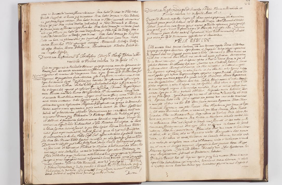 Zdjęcie nr 29 dla obiektu archiwalnego: Acta visitationis exterioris decanatus Skavinensis, Novi Montis, Oswencimensis, Zatoriensis, ad archidiaconatum Cracoviensem, prothonotarium apostolicum in a. D. 1617 authoritate ordinaria factae sub felicibus auspiciis R. D. Martini Szyszkowski, episcopi Cracobiensis, ducis Severiensis. Visitatio ecclesiae Collegiate Skarbimiriensis die 9 mesis Decembris anni 1617 ex speciali commissione Episcopi ordinarii facta kk. 106 - 110. Visitatio decanatus Wielicensis a. D. 1618 per R. D. Joannem Foxium, archidiaconum Cracoviensem