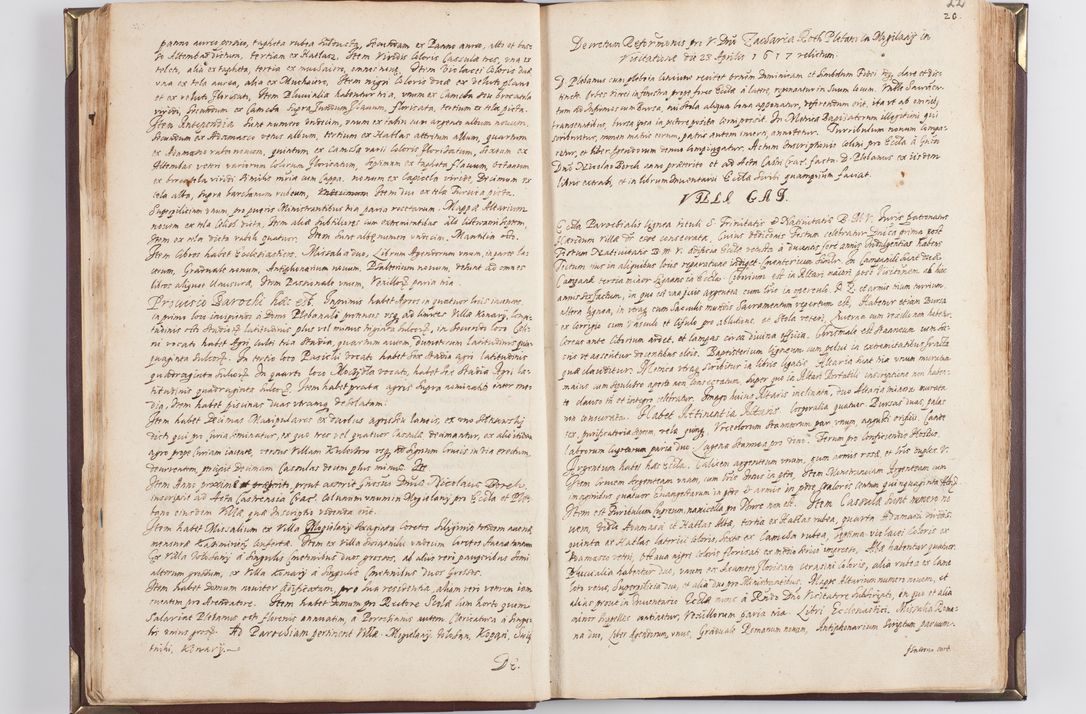 Zdjęcie nr 27 dla obiektu archiwalnego: Acta visitationis exterioris decanatus Skavinensis, Novi Montis, Oswencimensis, Zatoriensis, ad archidiaconatum Cracoviensem, prothonotarium apostolicum in a. D. 1617 authoritate ordinaria factae sub felicibus auspiciis R. D. Martini Szyszkowski, episcopi Cracobiensis, ducis Severiensis. Visitatio ecclesiae Collegiate Skarbimiriensis die 9 mesis Decembris anni 1617 ex speciali commissione Episcopi ordinarii facta kk. 106 - 110. Visitatio decanatus Wielicensis a. D. 1618 per R. D. Joannem Foxium, archidiaconum Cracoviensem