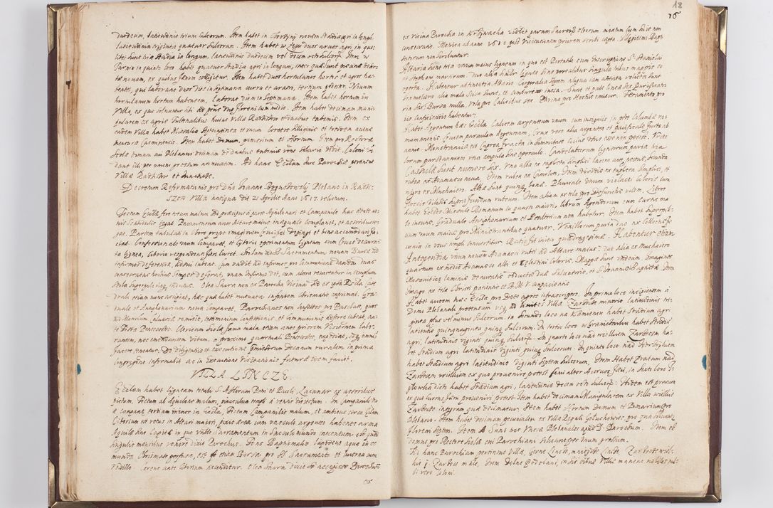 Zdjęcie nr 23 dla obiektu archiwalnego: Acta visitationis exterioris decanatus Skavinensis, Novi Montis, Oswencimensis, Zatoriensis, ad archidiaconatum Cracoviensem, prothonotarium apostolicum in a. D. 1617 authoritate ordinaria factae sub felicibus auspiciis R. D. Martini Szyszkowski, episcopi Cracobiensis, ducis Severiensis. Visitatio ecclesiae Collegiate Skarbimiriensis die 9 mesis Decembris anni 1617 ex speciali commissione Episcopi ordinarii facta kk. 106 - 110. Visitatio decanatus Wielicensis a. D. 1618 per R. D. Joannem Foxium, archidiaconum Cracoviensem