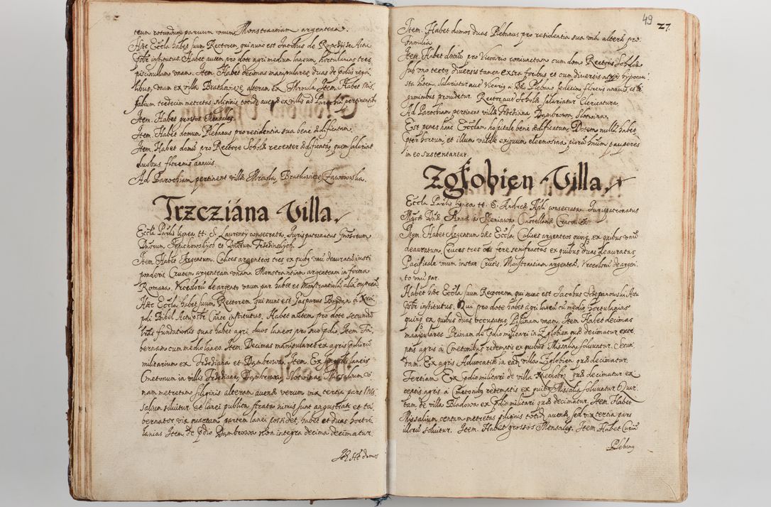 Zdjęcie nr 56 dla obiektu archiwalnego: Compendium actorum visitationis exterioris ecclesiarum existentium in et sub decanatu Pilsnensi, Mielecensi, Ropczicensi, Biecensi, Jaslensi et Żmigrodensi, ad archidiaconatum Sandecensem pertinentium, per R. D. Christophorum Kazimirski, praepositum Tarnoviensem mandato Illustrissimi et Reverendissimi Domini Georgii S. R. E. Cardinalis praesbiteri Radziwiłł nuncupati, episcopatus Cracoviensis administratoris perpetui, in Olyka et Nieswierz ducis a. D. 1595 factae
