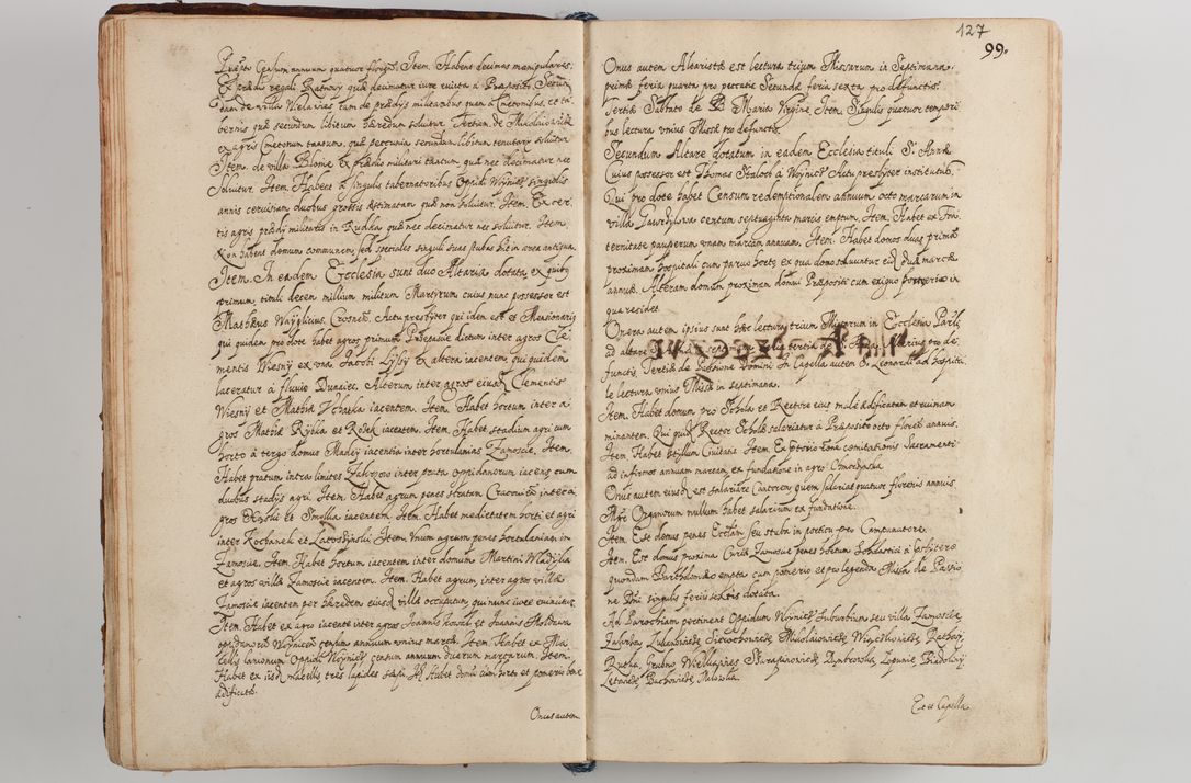 Zdjęcie nr 135 dla obiektu archiwalnego: Compendium actorum visitationis exterioris ecclesiarum existentium in et sub decanatu Pilsnensi, Mielecensi, Ropczicensi, Biecensi, Jaslensi et Żmigrodensi, ad archidiaconatum Sandecensem pertinentium, per R. D. Christophorum Kazimirski, praepositum Tarnoviensem mandato Illustrissimi et Reverendissimi Domini Georgii S. R. E. Cardinalis praesbiteri Radziwiłł nuncupati, episcopatus Cracoviensis administratoris perpetui, in Olyka et Nieswierz ducis a. D. 1595 factae