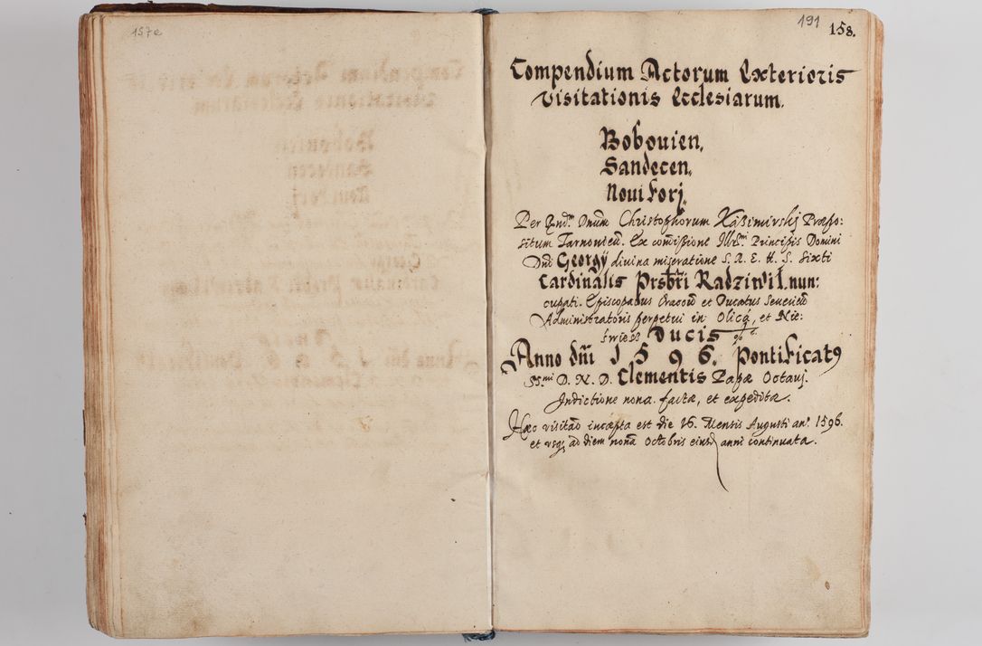 Zdjęcie nr 202 dla obiektu archiwalnego: Compendium actorum visitationis exterioris ecclesiarum existentium in et sub decanatu Pilsnensi, Mielecensi, Ropczicensi, Biecensi, Jaslensi et Żmigrodensi, ad archidiaconatum Sandecensem pertinentium, per R. D. Christophorum Kazimirski, praepositum Tarnoviensem mandato Illustrissimi et Reverendissimi Domini Georgii S. R. E. Cardinalis praesbiteri Radziwiłł nuncupati, episcopatus Cracoviensis administratoris perpetui, in Olyka et Nieswierz ducis a. D. 1595 factae