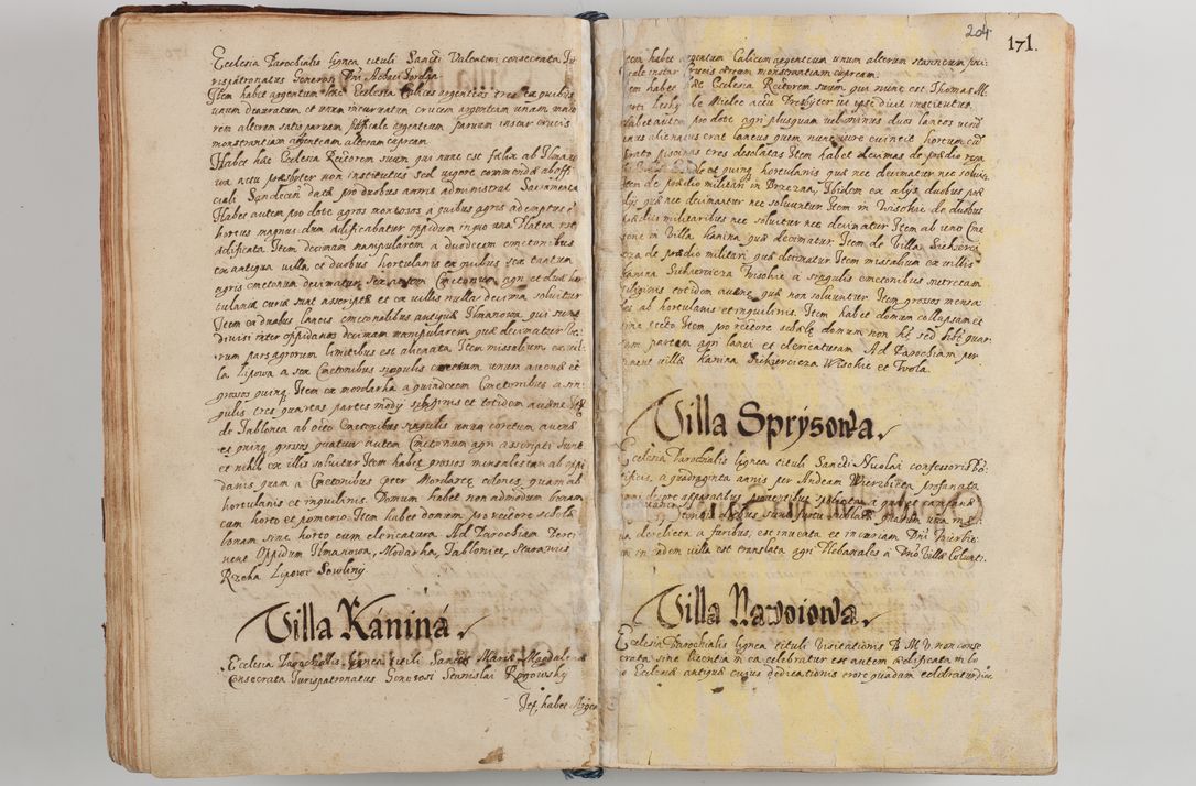 Zdjęcie nr 215 dla obiektu archiwalnego: Compendium actorum visitationis exterioris ecclesiarum existentium in et sub decanatu Pilsnensi, Mielecensi, Ropczicensi, Biecensi, Jaslensi et Żmigrodensi, ad archidiaconatum Sandecensem pertinentium, per R. D. Christophorum Kazimirski, praepositum Tarnoviensem mandato Illustrissimi et Reverendissimi Domini Georgii S. R. E. Cardinalis praesbiteri Radziwiłł nuncupati, episcopatus Cracoviensis administratoris perpetui, in Olyka et Nieswierz ducis a. D. 1595 factae