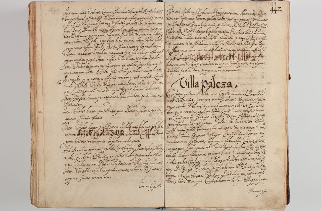 Zdjęcie nr 513 dla obiektu archiwalnego: Compendium actorum visitationis exterioris ecclesiarum existentium in et sub decanatu Pilsnensi, Mielecensi, Ropczicensi, Biecensi, Jaslensi et Żmigrodensi, ad archidiaconatum Sandecensem pertinentium, per R. D. Christophorum Kazimirski, praepositum Tarnoviensem mandato Illustrissimi et Reverendissimi Domini Georgii S. R. E. Cardinalis praesbiteri Radziwiłł nuncupati, episcopatus Cracoviensis administratoris perpetui, in Olyka et Nieswierz ducis a. D. 1595 factae