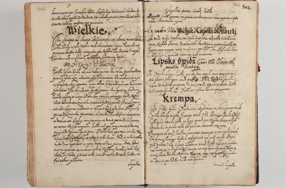 Zdjęcie nr 582 dla obiektu archiwalnego: Compendium actorum visitationis exterioris ecclesiarum existentium in et sub decanatu Pilsnensi, Mielecensi, Ropczicensi, Biecensi, Jaslensi et Żmigrodensi, ad archidiaconatum Sandecensem pertinentium, per R. D. Christophorum Kazimirski, praepositum Tarnoviensem mandato Illustrissimi et Reverendissimi Domini Georgii S. R. E. Cardinalis praesbiteri Radziwiłł nuncupati, episcopatus Cracoviensis administratoris perpetui, in Olyka et Nieswierz ducis a. D. 1595 factae