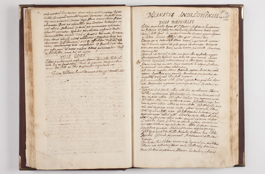 Zdjęcie nr 63 dla obiektu archiwalnego: Acta visitationis exterioris decanatuum: Pacanoviensis, Kijensis, Sokoliensis, Androwiensis, Wrocimoviensis, Proszoviensis, Vitoviensis et Bythomiensis, ad archidiaconatum Cracoviensem pertinentium in anno 1618 factae.