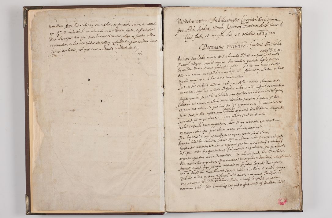 Zdjęcie nr 8 dla obiektu archiwalnego: Acta visitationis exterioris decanatuum: Wielicensis, Proszoviensis, Lipnicensis et Skalensis per R. D. Joannem Foxium, archidiaconum Cracoviensem ex commissione R. D. Andreae Lipski, episcopi Cracoviensis in a. D. 1628 - 1629 factae.