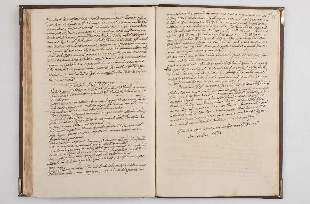 Zdjęcie nr 95 dla obiektu archiwalnego: Acta visitationis exterioris decanatuum: Wielicensis, Proszoviensis, Lipnicensis et Skalensis per R. D. Joannem Foxium, archidiaconum Cracoviensem ex commissione R. D. Andreae Lipski, episcopi Cracoviensis in a. D. 1628 - 1629 factae.