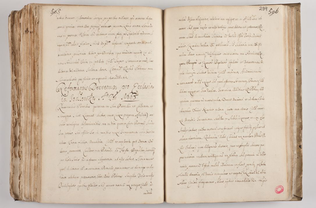 Zdjęcie nr 308 dla obiektu archiwalnego: Acta visitationis per me Alexandrum Mathiam Rudzki Commissarium ad hoc nunus in dusbus decanatibus Lipnicensis et Voynicensis 