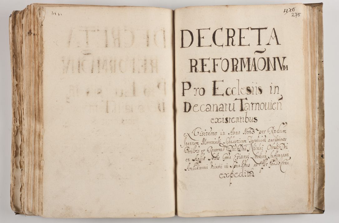 Zdjęcie nr 289 dla obiektu archiwalnego: Acta visitationis per me Alexandrum Mathiam Rudzki Commissarium ad hoc nunus in dusbus decanatibus Lipnicensis et Voynicensis 
