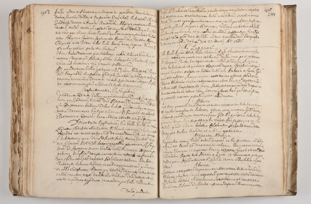 Zdjęcie nr 258 dla obiektu archiwalnego: Acta visitationis per me Alexandrum Mathiam Rudzki Commissarium ad hoc nunus in dusbus decanatibus Lipnicensis et Voynicensis 