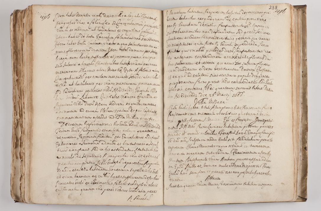 Zdjęcie nr 252 dla obiektu archiwalnego: Acta visitationis per me Alexandrum Mathiam Rudzki Commissarium ad hoc nunus in dusbus decanatibus Lipnicensis et Voynicensis 