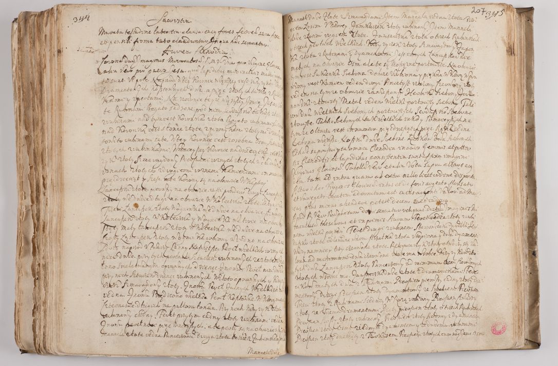 Zdjęcie nr 220 dla obiektu archiwalnego: Acta visitationis per me Alexandrum Mathiam Rudzki Commissarium ad hoc nunus in dusbus decanatibus Lipnicensis et Voynicensis 