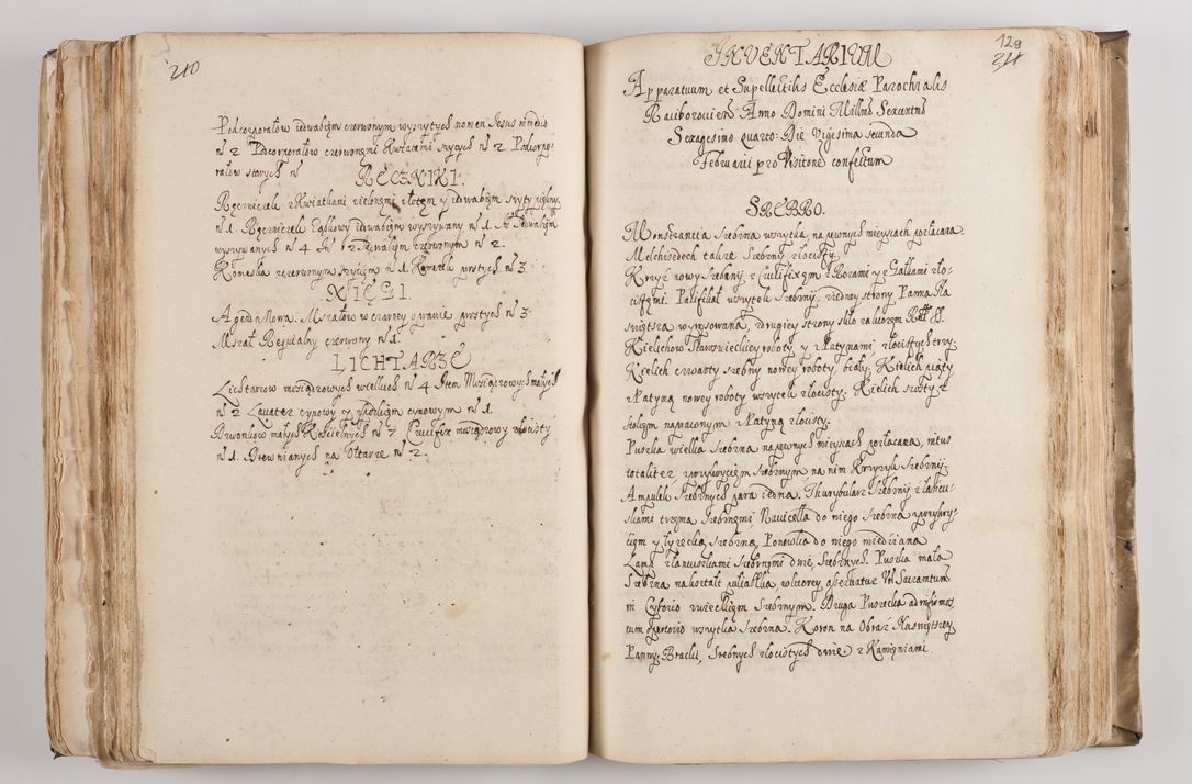 Zdjęcie nr 138 dla obiektu archiwalnego: Acta visitationis per me Alexandrum Mathiam Rudzki Commissarium ad hoc nunus in dusbus decanatibus Lipnicensis et Voynicensis 