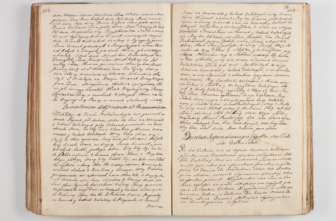 Zdjęcie nr 92 dla obiektu archiwalnego: Acta visitationis decanatus Proszoviensis et Vitoviensis vigore instrumenti delegationis a R. D. Andrea Stanislao Kostka in Załuskie Załuski, episcopo Cracoviensi, duce Severiae - emanati in persona R. D. Mathiae Josephi a Łubna Łubiński, canonici cathedralis et consistorii generalis Cracoviensis iudicis surrogati, praepositi Ressoviensis a. D. 1747 factae